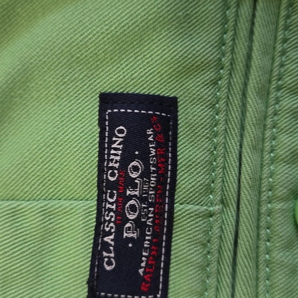 Ralph Lauren Green Chino Pants 100 Percent Cotton Womens Size 8 Preppy Academia - Picture 10 of 10